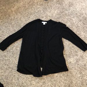 Cardigan with stitch back